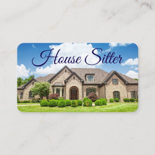 Carte de visite de la maison (Devant)