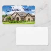 Carte de visite de la maison (Devant / Derrière)