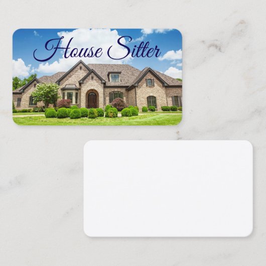 Carte de visite de la maison (Devant / Derrière)