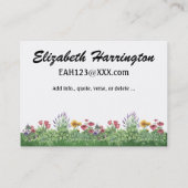 Carte De Visite De la maison à la vôtre par SRF (Dos)