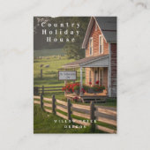 Carte de visite de la maison d'hôtes du pays (Devant)