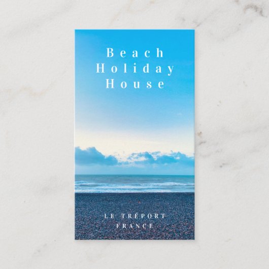 Carte de visite de la maison d'hôtes Ocean Beach (Devant)
