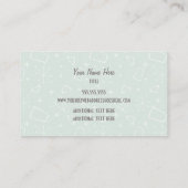 Carte de visite de la maison rose du Moyen-siècle (Dos)