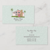 Carte de visite de la maison rose du Moyen-siècle (Devant / Derrière)