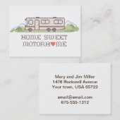 Carte de visite de la maison Sweet Motor (Devant / Derrière)