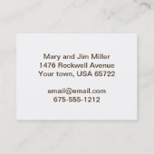 Carte de visite de la maison Sweet Motor (Dos)