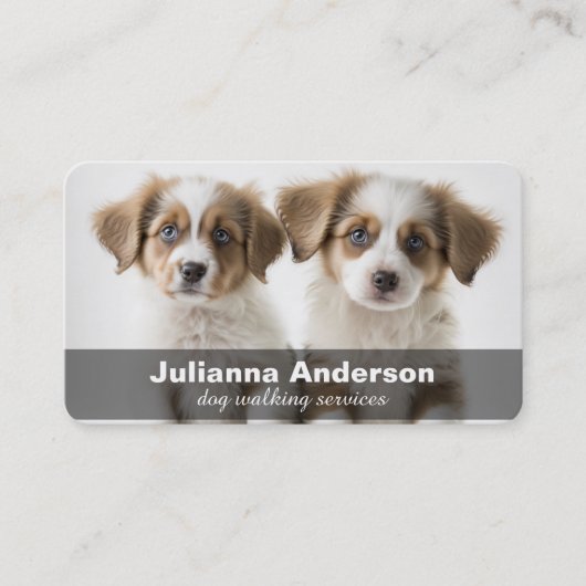 Carte de visite de la marche / assis (Devant)