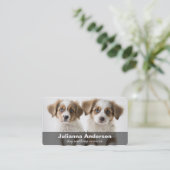 Carte de visite de la marche / assis (Debout devant)