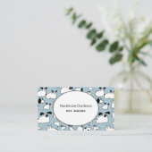 Carte de visite de la marche des chiens (Debout devant)