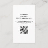 Carte de visite de la marche des chiens (Dos)