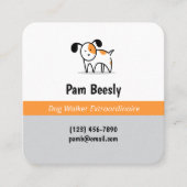 Carte de visite de la marche des chiens (Devant)