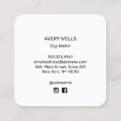 Carte de visite de la marche du chien orange migno (Dos)