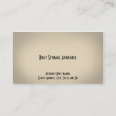 Carte de visite de la marina de vente de bateaux (Dos)