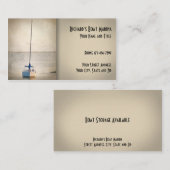 Carte de visite de la marina de vente de bateaux (Devant / Derrière)