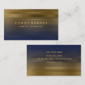 Carte de visite de la marine et de la bande d'or (Devant / Derrière)