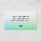 Carte de visite de la marionnette de Chihuahua (Dos)