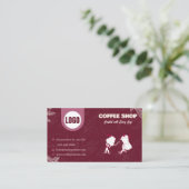 Carte de visite de la Maroon Coffee Shop (Debout devant)