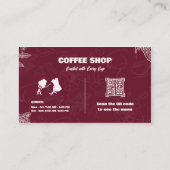 Carte de visite de la Maroon Coffee Shop (Dos)