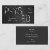 Carte de visite de la matière scolaire (Devant / Derrière)