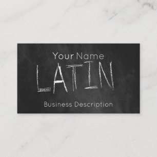 Carte de visite de la matière scolaire