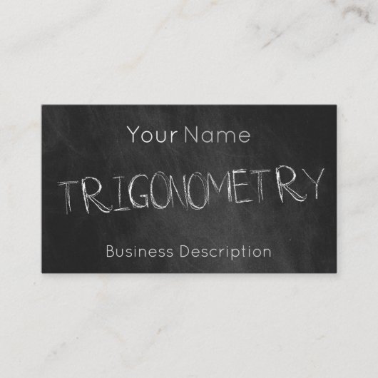 Carte de visite de la matière scolaire (Devant)