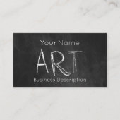 Carte de visite de la matière scolaire (Devant)