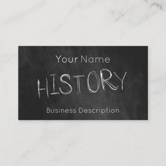 Carte de visite de la matière scolaire (Devant)