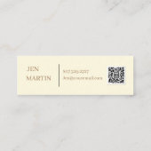 Carte de visite de la Mini Princess (Dos)