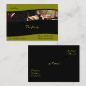 Carte de visite de la mode des hommes (Devant / Derrière)