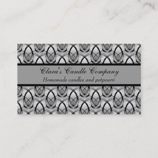 Carte de visite de la mode, gris délicat (Devant)