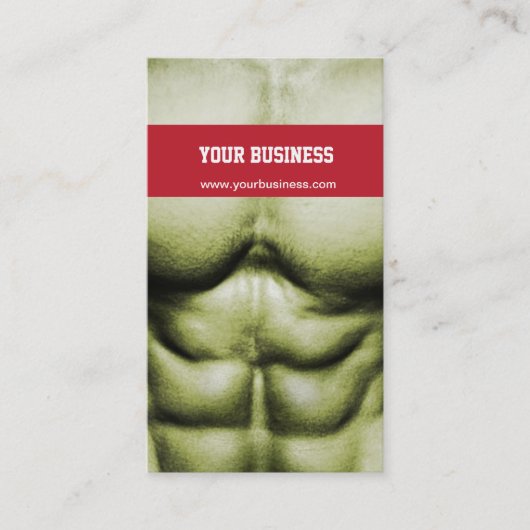 Carte de visite de la musculation et de l'autodéfe (Devant)
