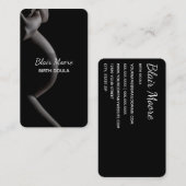 Carte de visite de la naissance de Doula Midwoman (Devant / Derrière)