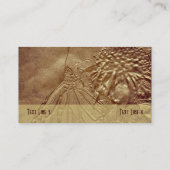 Carte de visite de la nature des papillons Sepia (Dos)