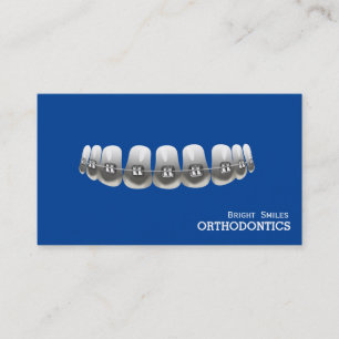 Carte de visite de la norme orthodontiste de denti