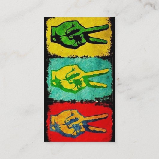 Carte de visite de la paix (Dos)