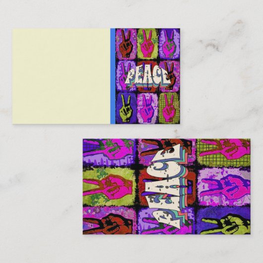 Carte de visite de la paix (Devant / Derrière)