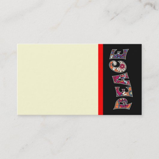 Carte de visite de la paix (Devant)