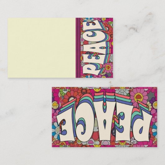 Carte de visite de la paix (Devant / Derrière)