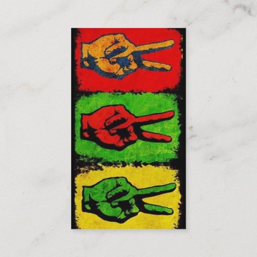 Carte de visite de la paix (Dos)