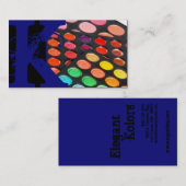 Carte de visite de la palette d'artistes maquillag (Devant / Derrière)