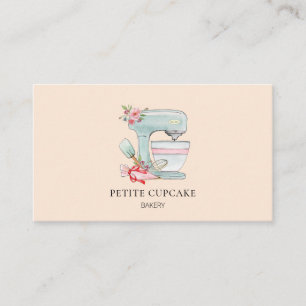 Carte de visite de la pâtisserie de pêcher mixeur 