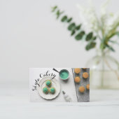 Carte de visite de la pâtisserie Green Cupcakes (Debout devant)
