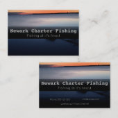 Carte de visite de la pêche Charte (Devant / Derrière)