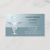 Carte de visite de la pharmacie Silver Caduceus (Devant)