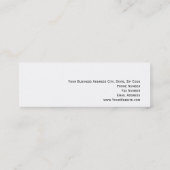 Carte de visite de la photographie blanche pâle (Dos)