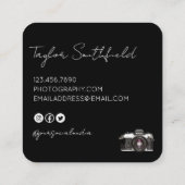 Carte de visite de la photographie de caméra de fi (Dos)