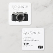 Carte de visite de la photographie de caméra de fi (Devant / Derrière)