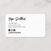 Carte de visite de la photographie de la caméra d' (Dos)