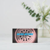 Carte de visite de la photographie des pneus (Debout devant)