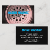 Carte de visite de la photographie des pneus (Devant / Derrière)